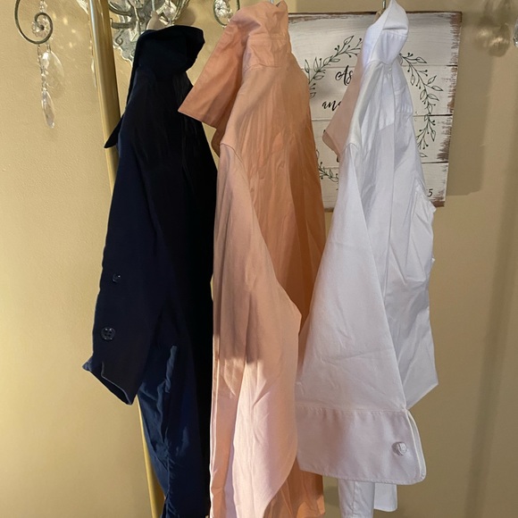 3 Ralph Lauren & Faconnable - Button Down - Wrinkled BUT CLEAN - LOT of 3 - Picture 9 of 13